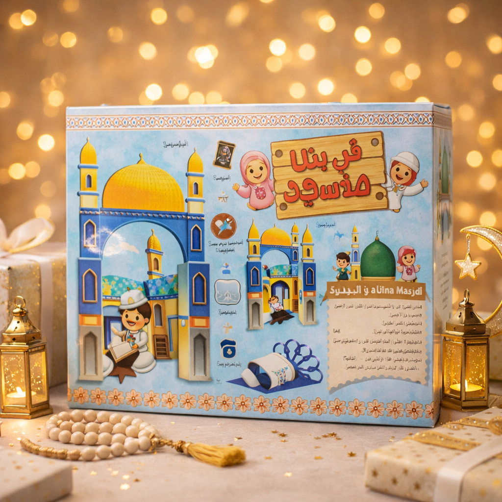 Cardboard Made Kids Mosque Creative Arts Craft Set