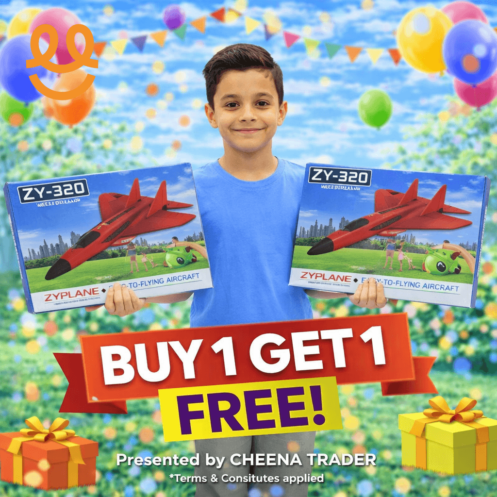 BUY 1 GET 1 FREE Glider RC Aeroplane P320 Fixed Wing Fighter Aircraft Hand Throwing Foam only at cheena.pk