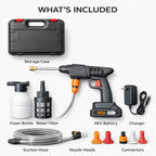 Rechargeable Wireless Car Wash Machine Cordless Car Care High-pressure Cleaning Water Spray Gun Car Washer