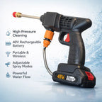 Rechargeable Wireless Car Wash Machine Cordless Car Care High-pressure Cleaning Water Spray Gun Car Washer