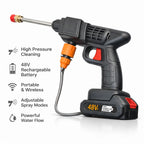 Rechargeable Wireless Car Wash Machine Cordless Car Care High-pressure Cleaning Water Spray Gun Car Washer