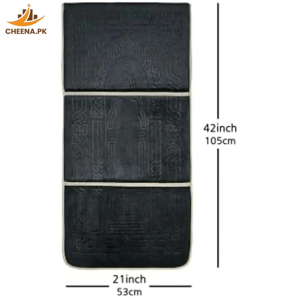 Premium Quality Foldable Musallah Prayer Rug with Back Rest