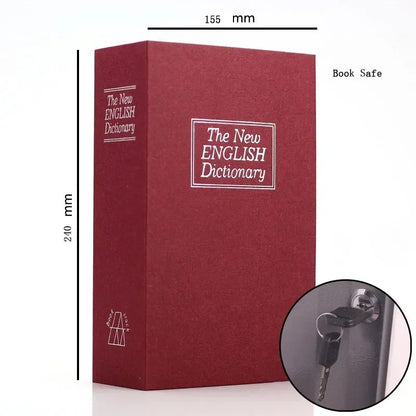 Dictionary Mini Book Safe Security Key Locker Money Hidden Secret Safe Key
