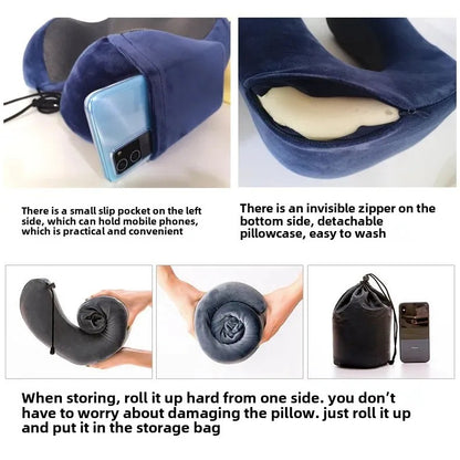 Neck Pillow Travel  U-Shaped Print Pillow Comfortable Supportive