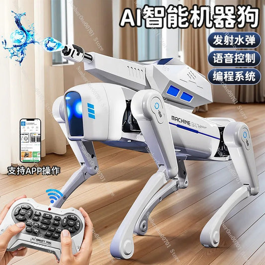 AI Intelligent Voice Robot Dog Programmable Voice Recognition Electric Remote Control Intelligent Robot Dog