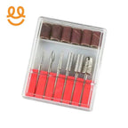 Diamond Grinding Head Bit jade Carved Burr Stone 2.35mm Shank 6pcs Grinding Head 6pcs Sand Rings