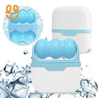 Double-headed facial ice roller, used for facial and head massage, made of resin material, without fragrance and battery