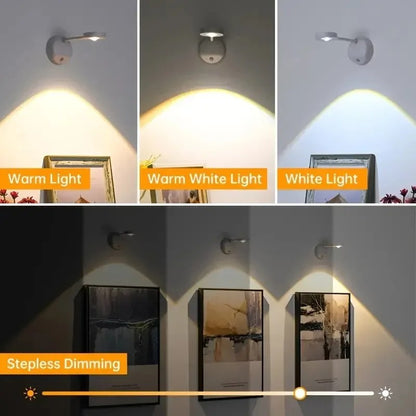 LED Motion Sensor Night Light Wireless USB Rechargeable with Remote Magnetic Wall Mount Indoor Lighting for Bedroom Hallway