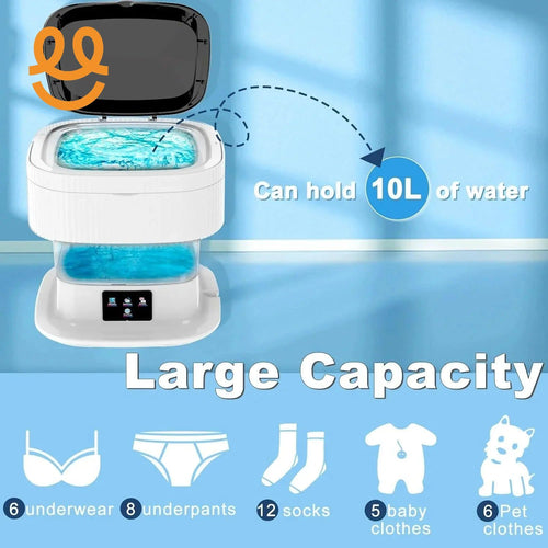 Portable Washing Machine, 10L Washer and Dryer