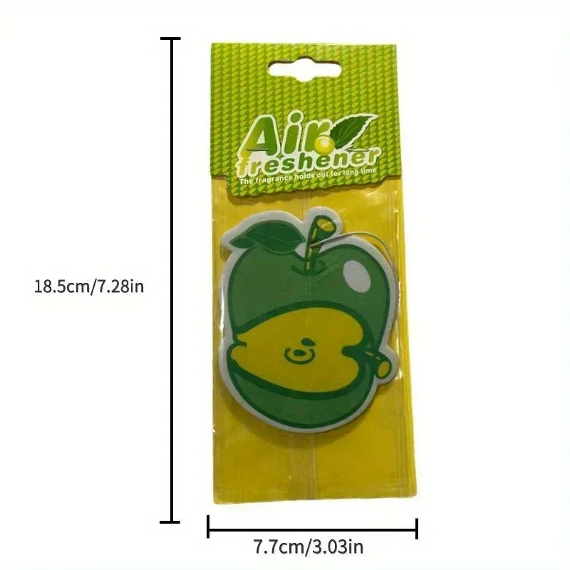 Car Air Freshener Natural scented tea paper Cone Hanging perfume vanilia fragrance Fruit car accessories interior