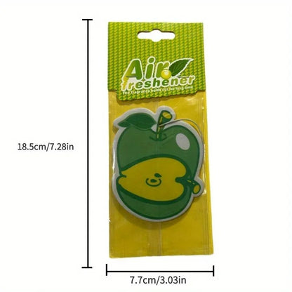 6 pcs  Car Air Freshener Natural scented tea paper Cone Hanging perfume vanilia fragrance Fruit car accessories interior