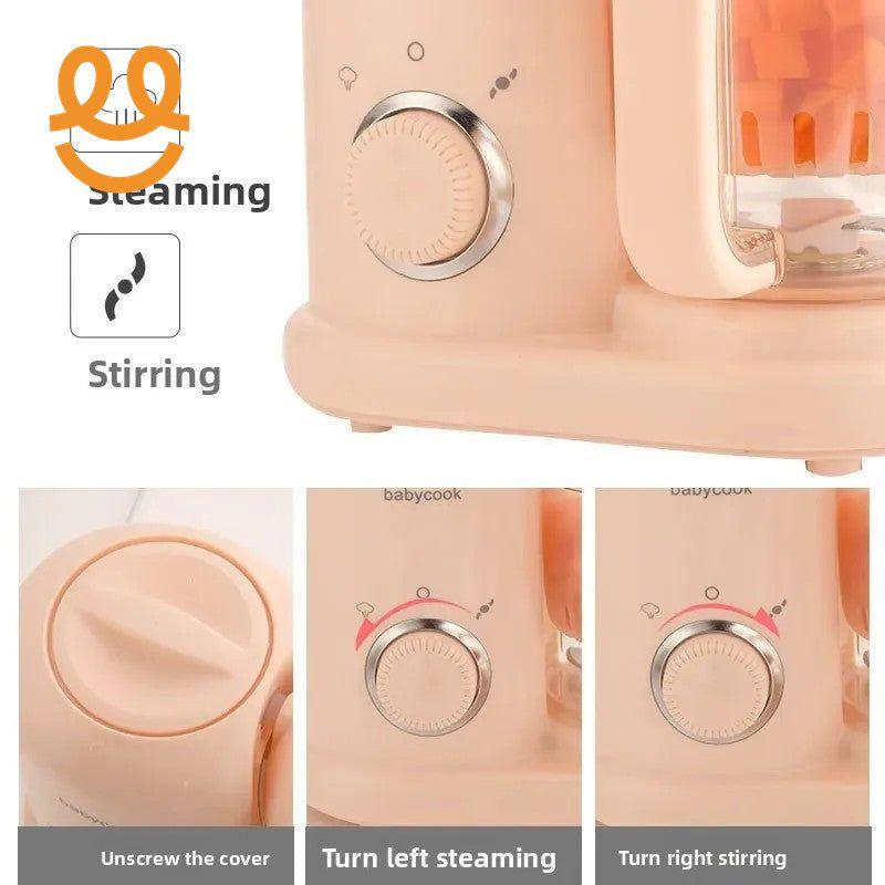 Baby Food Grinder Multifunctional Steaming Mixing Automatic Small Size Food Grinding Appliance Plastic Bowl Home Appliances