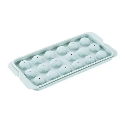 Plastic round Ice Cube Mold with Lid Home Kitchen Ice Tray Ball Shaped Freezer Ice Maker Tool