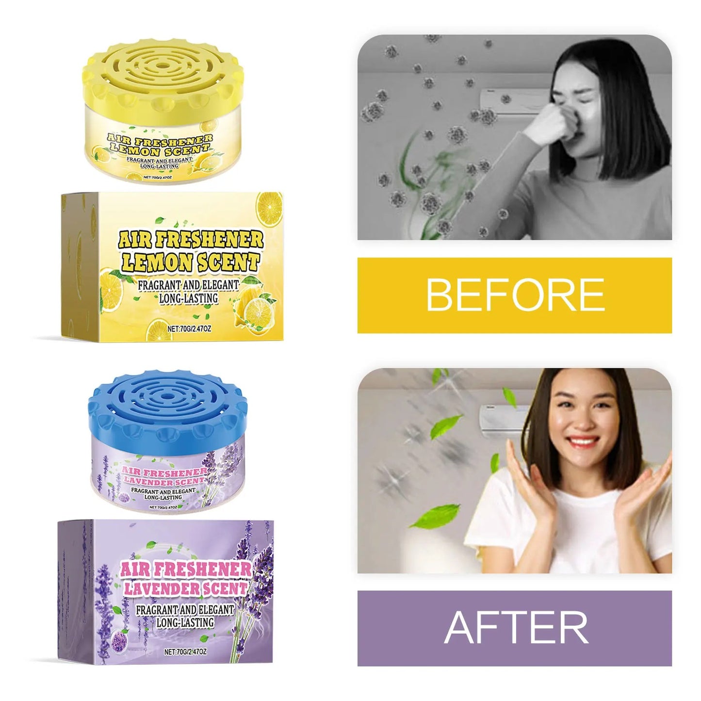 Home Room Air Freshener Deodorant Fragrance for Bedroom Wardrobe Auto Aromatherapy Gel Liquid for Bathroom Deodorization