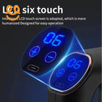 Electric Handheld Neck Body Back Facial Fitness Gun Massager Cordless Deep Tissue Vibration Double Head Muscle Massage Gun