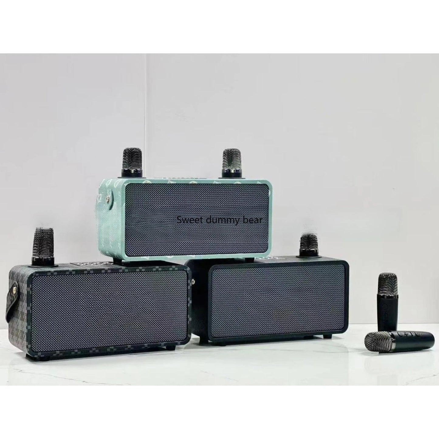 Portable Bluetooth Speaker Outdoor Square Dance Audio, Portable Player Wireless Microphone