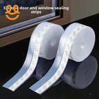 3M Window Sealing Strip Self Adhesive Weather Stripping Silicone Door Bottom Seal Strip Tape for Gaps of House Glass Shower Window