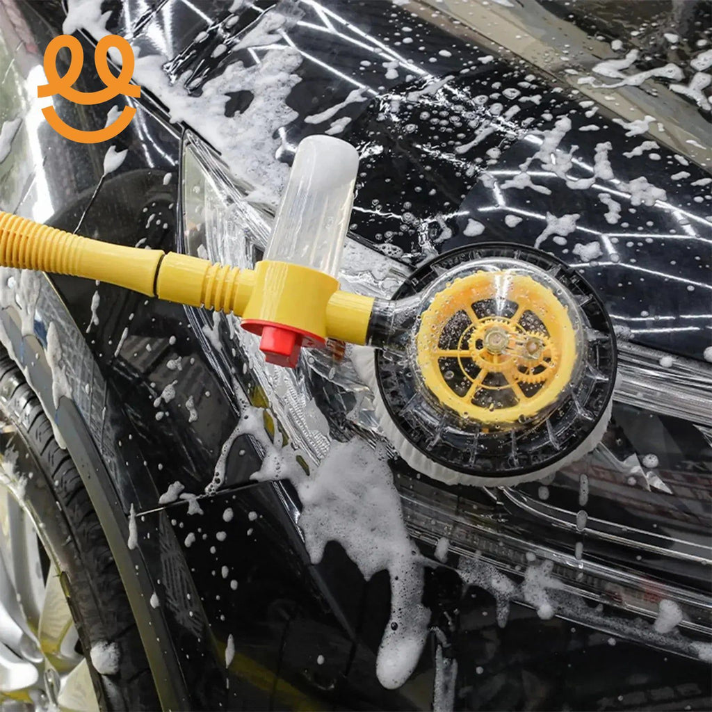 Car Rotary Wash Brush Kit 360 Degree Automatic Rotating Adjustable Dip Wash Brush High Pressure Washer for Vehicle Cleaning