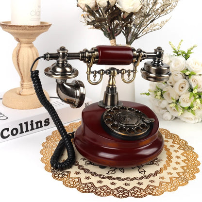 Republic of China Style Retro Imitation Solid Wood Phone Antique Landline European Antique Phone Caller ID
