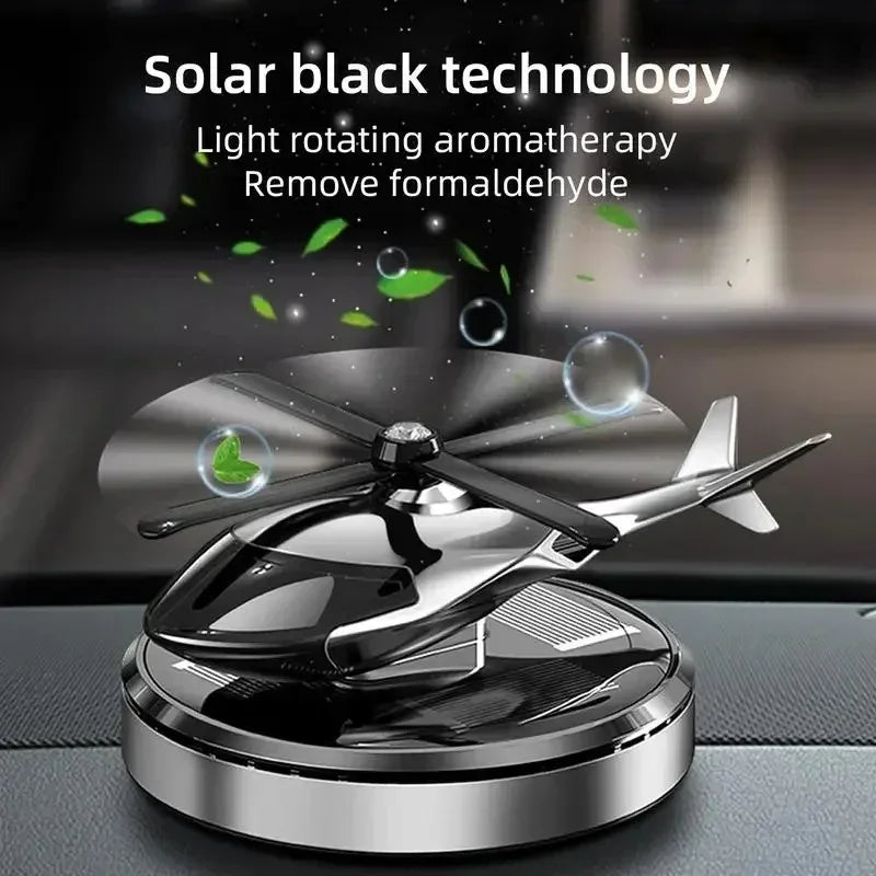Helicopter Car Fragrance Diffuser Helicopter Shape Dashboard Car Aromatherapy Diffuser Rotation Car Perfume Diffuser Ornament