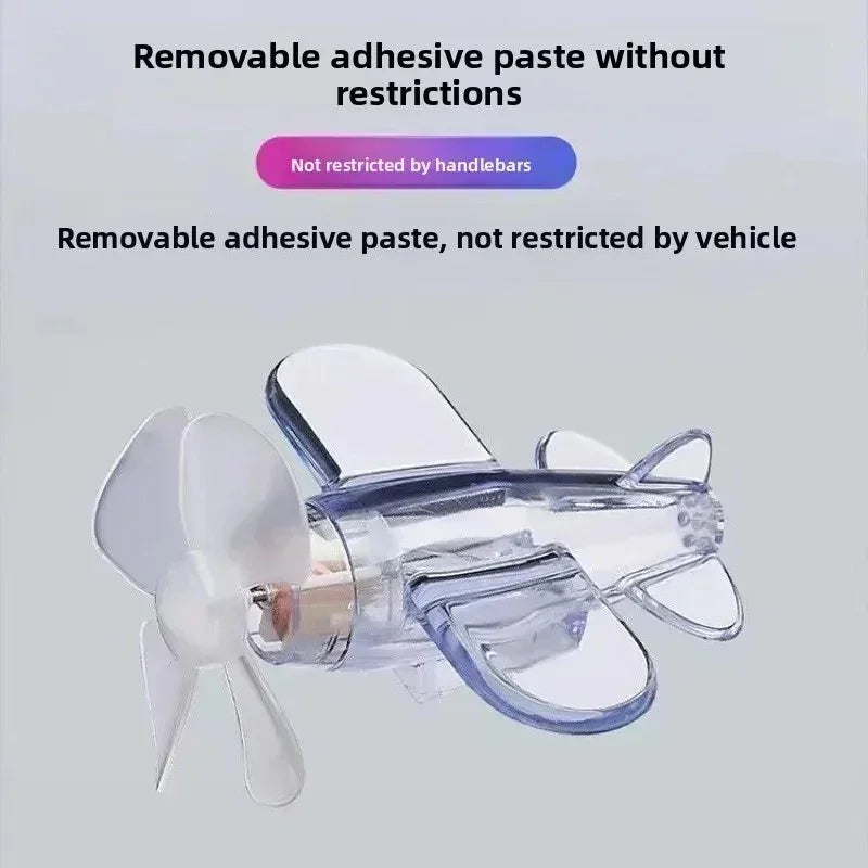 Colorful Light Small Aircraft Electric Vehicle Motorcycle Wind Energy Car Decorative Atmosphere Light Automobile Lighting