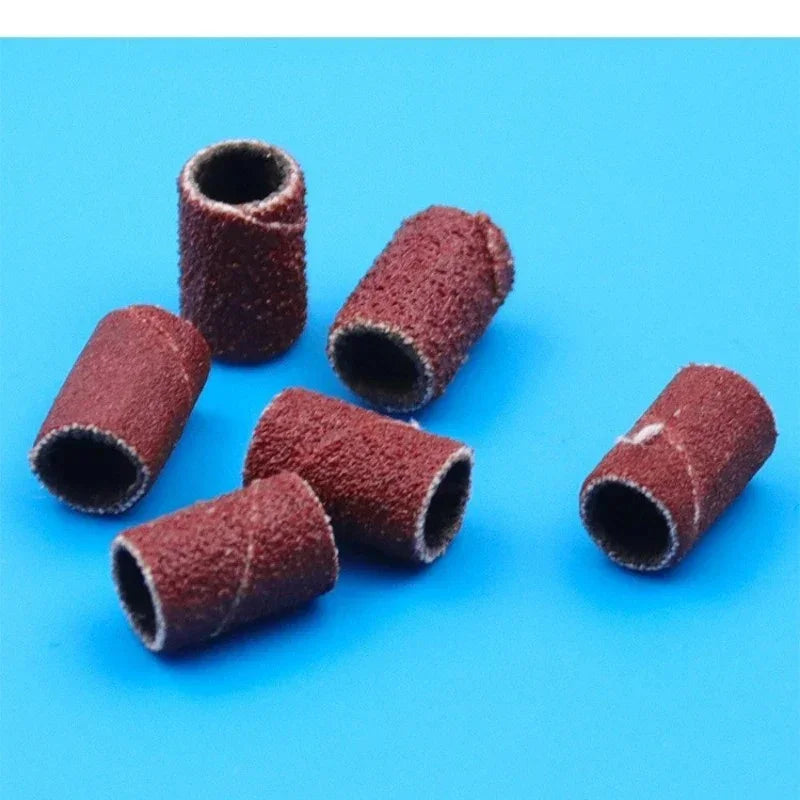 Diamond Grinding Head Bit jade Carved Burr Stone 2.35mm Shank 6pcs Grinding Head 6pcs Sand Rings