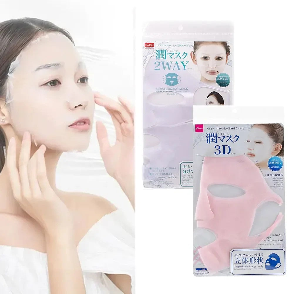 Silicone Face Masks Moisturizing Reusable Travel Holder Sheet Masks Cover Prevent Evaporation Beauty Skin Care Facial Masks