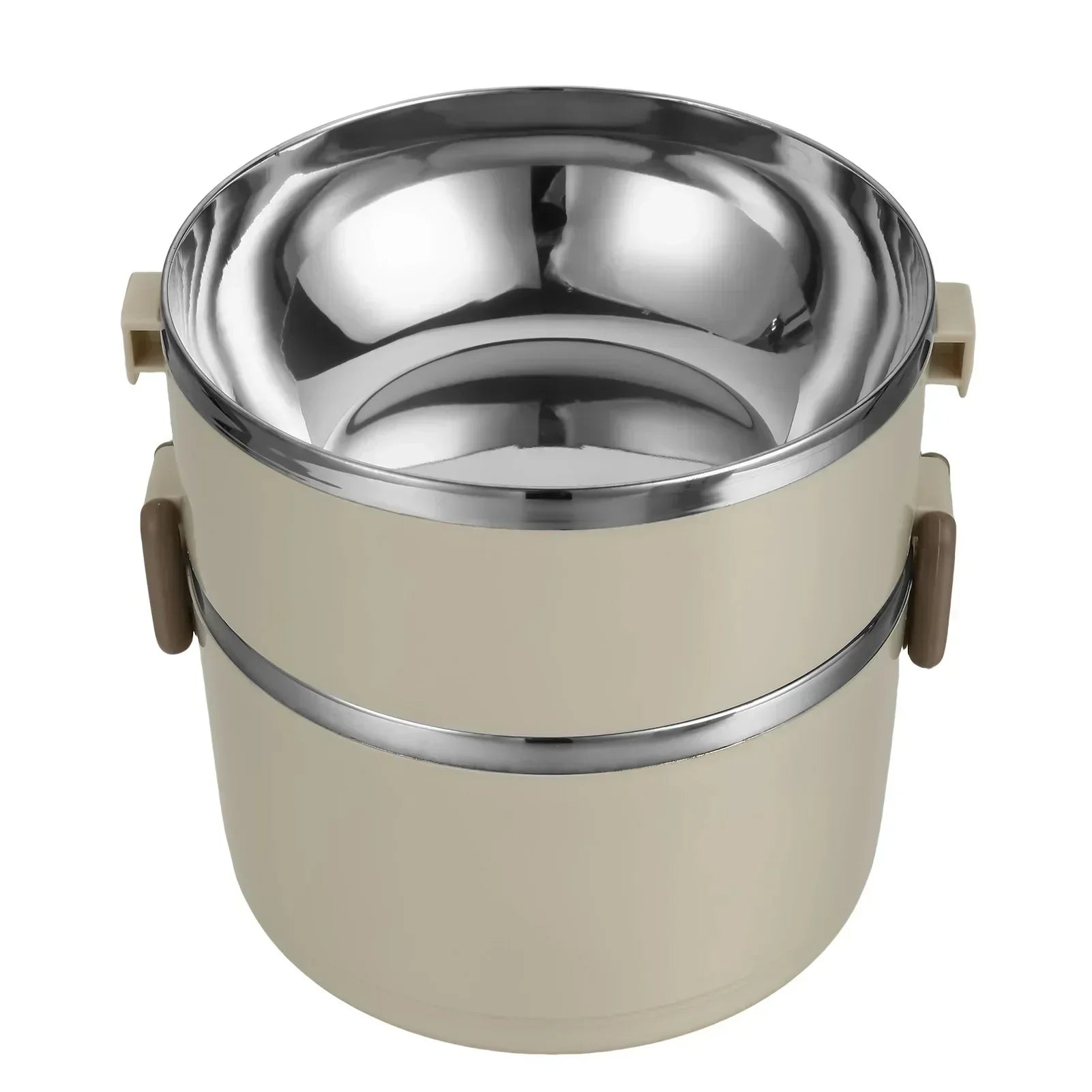 Portable 2/3/4 Layers Picnic Box Outdoor Camping Stainless Steel Insulated Lunch Box Large Capacity Circular Lunch Box With Lid