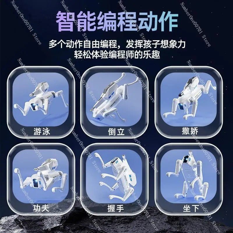 AI Intelligent Voice Robot Dog Programmable Voice Recognition Electric Remote Control Intelligent Robot Dog