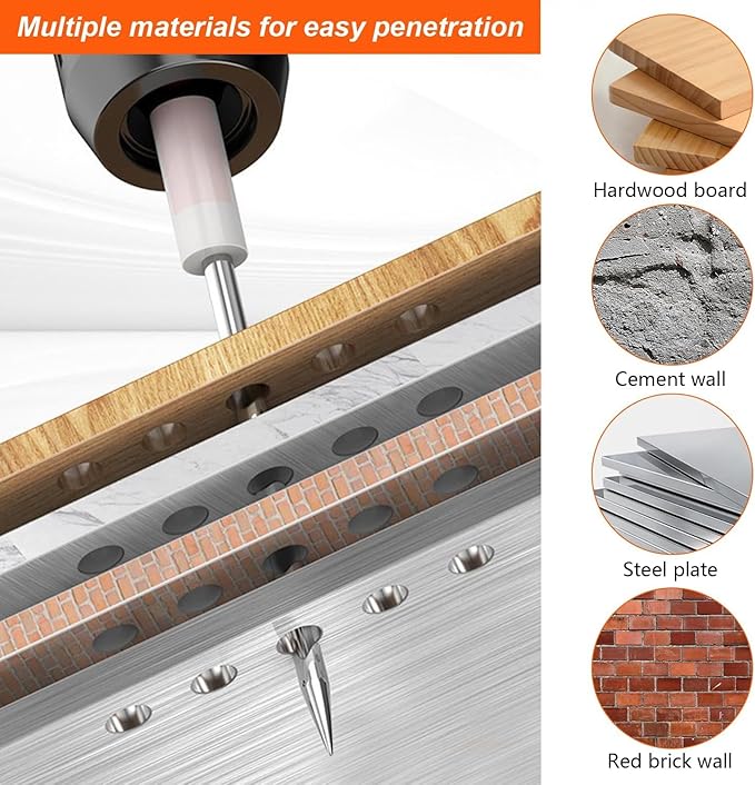 Steel Concrete Nails Kit, 27 & 42 mm Diameter Bolts, Multi-Purpose Nails.