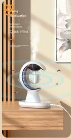 Cross-Border New Moon-Shaped Three-In-One Humidifying Mosquito Repellent Night Light Bedside Colorful Night Light Household Liquid Mosquito Repellent Lamp