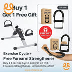 Buy 1 exercise cycle and get a free forearm strengthener with packaging, limited time offer