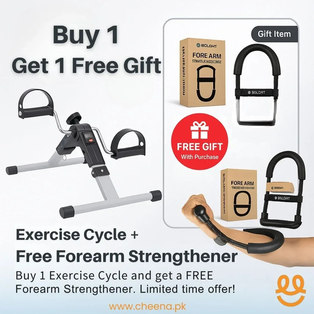 Buy 1 exercise cycle and get a free forearm strengthener with packaging, limited time offer