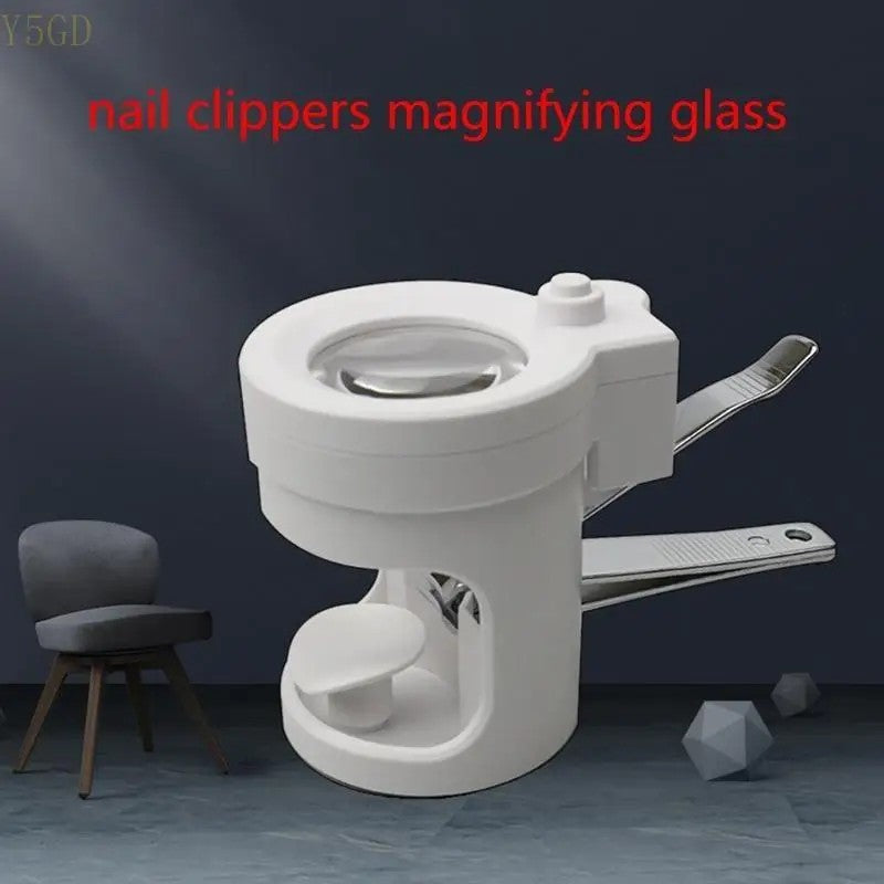 Upgraded Clipper with Glass Toenail Cutter 8x Magnifier for Elder Seniors Parents Birthday Present Gift