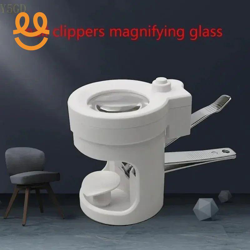 Upgraded Clipper with Glass Toenail Cutter 8x Magnifier for Elder Seniors Parents Birthday Present Gift