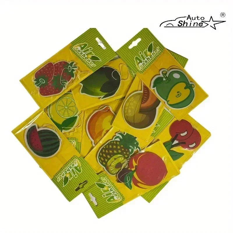 Car Air Freshener Natural scented tea paper Cone Hanging perfume vanilia fragrance Fruit car accessories interior