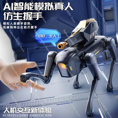 AI Intelligent Voice Robot Dog Programmable Voice Recognition Electric Remote Control Intelligent Robot Dog