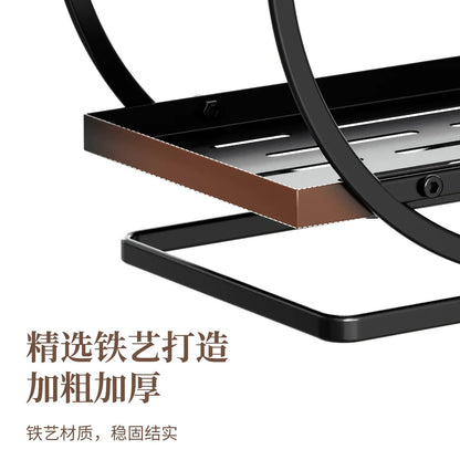 Shelf Light Luxury Toilet Bathroom Wash Rack Cosmetics Storage Box Desktop Dresser Rack