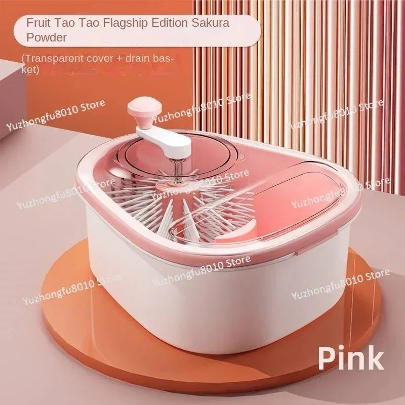 Fabulous Fruit Washing Tool Hand Wash-Free Fruit Pot Kitchen Drain Basket to Remove Farm Residue Stains Household