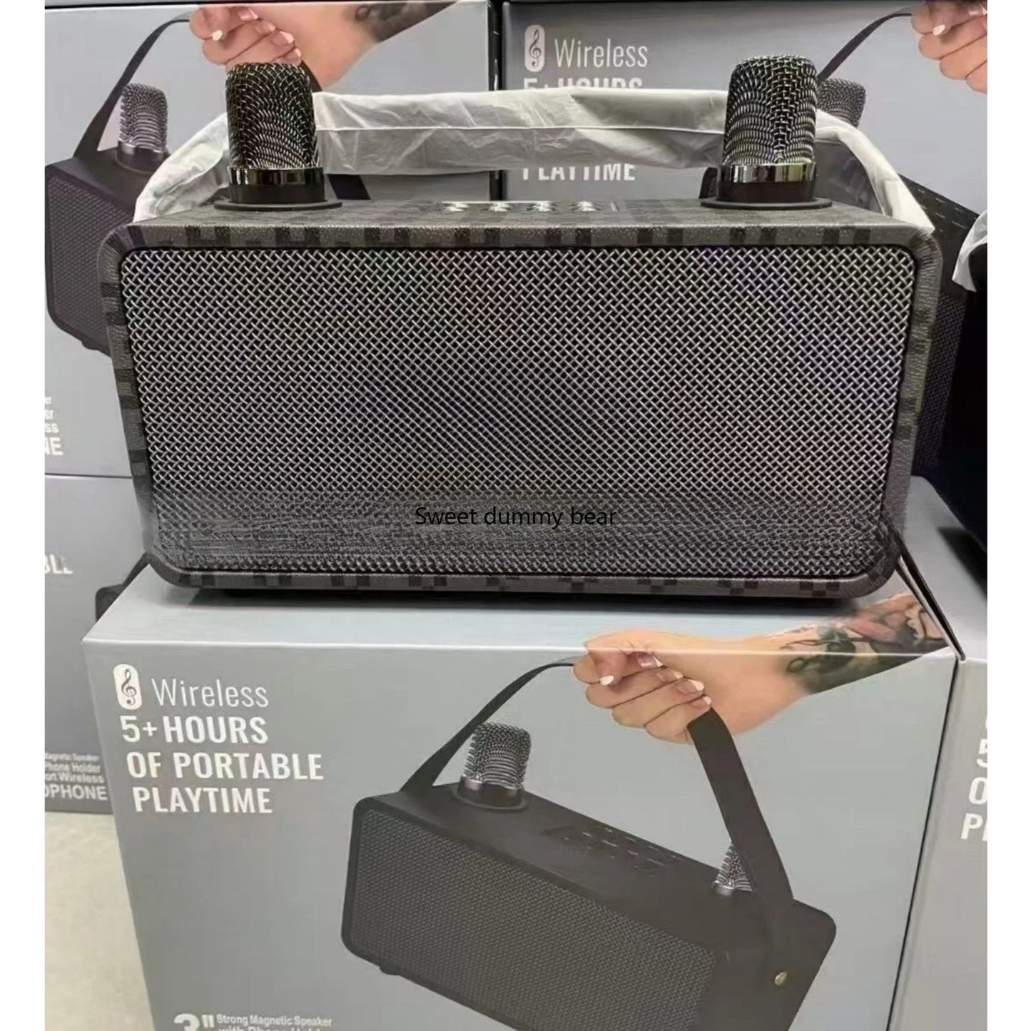 Portable Bluetooth Speaker Outdoor Square Dance Audio, Portable Player Wireless Microphone