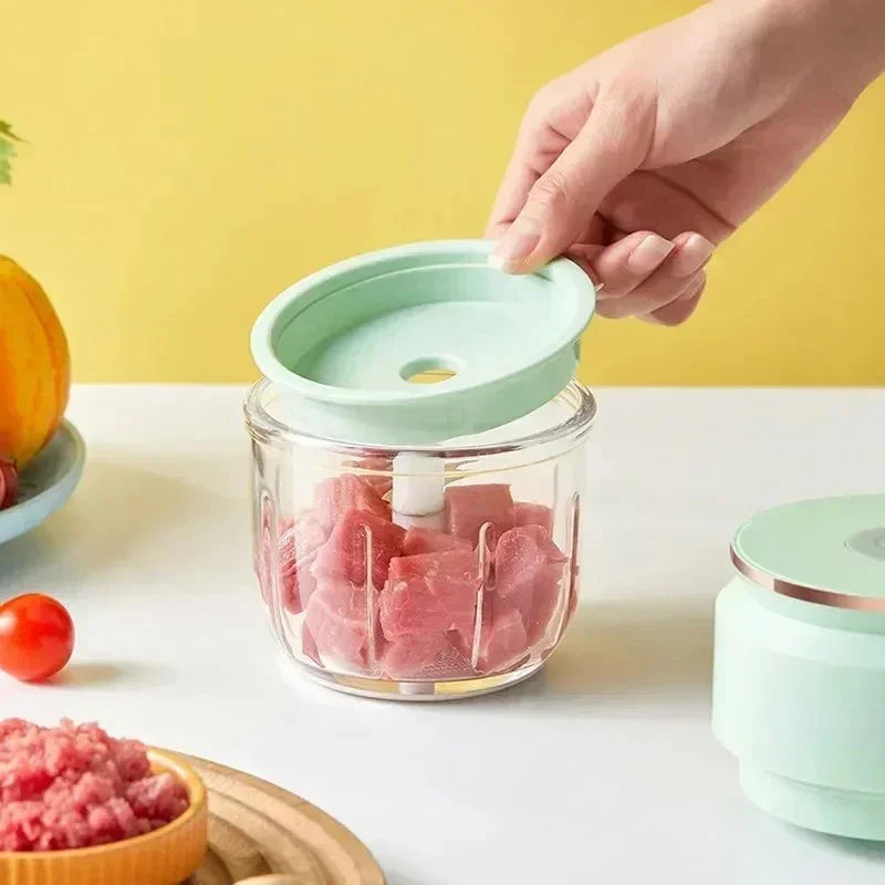 Hot SalesMini Electric Garlic Masher Multi-function USD Rechargeable Food Blender Small Kitchen Aid Mixer Meat Grinders