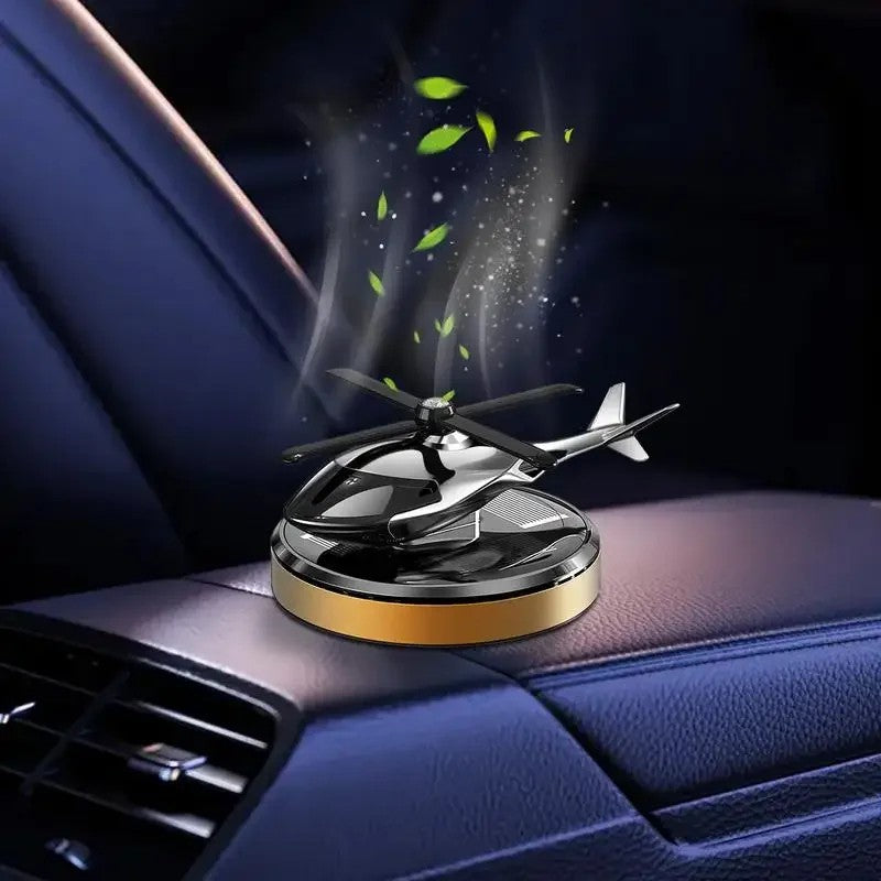 Helicopter Car Fragrance Diffuser Helicopter Shape Dashboard Car Aromatherapy Diffuser Rotation Car Perfume Diffuser Ornament