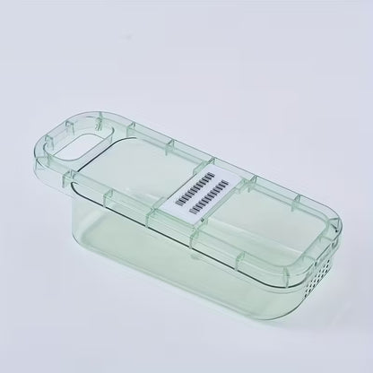 1pc, Grater, Manual Vegetable Grater, Household Fruit Grater, Vegetable Cutter, Multi-functional Fruit Cutter, Cutter With Container, Potato Grater, Kitchen Stuff, Kitchen Gadgets