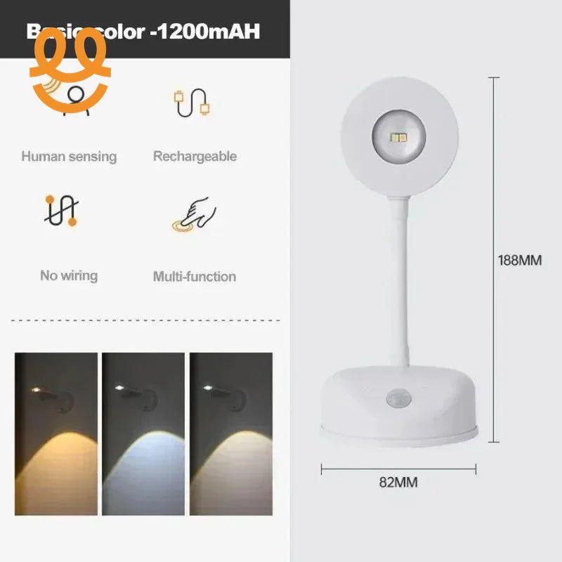 LED Motion Sensor Night Light Wireless USB Rechargeable with Remote Magnetic Wall Mount Indoor Lighting for Bedroom Hallway