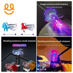Colorful Light Small Aircraft Electric Vehicle Motorcycle Wind Energy Car Decorative Atmosphere Light Automobile Lighting