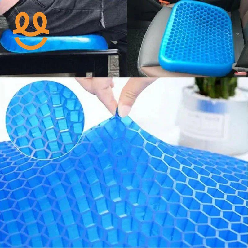 Double Layer Honeycomb Gel Seat Cushion, Breathable Chair Pad, Non-Slip Cover, Office, Home, Wheelchair, Cars