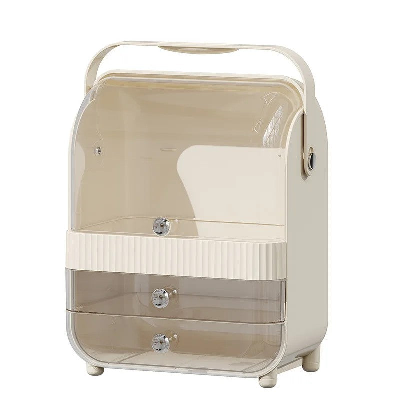 New Cosmetics Storage Box Premium Desktop Storage Dust-proof Skin Care Products Dresser Box Multi-layer Transparent Shelf