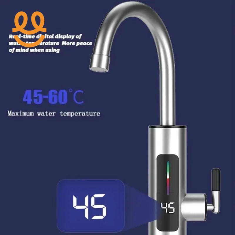 3000W 220V Electric Kitchen Water Heater Tap Instant Hot stainless steel Water Faucet Heater Cold Heating Faucet