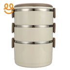 Portable 2/3/4 Layers Picnic Box Outdoor Camping Stainless Steel Insulated Lunch Box Large Capacity Circular Lunch Box With Lid