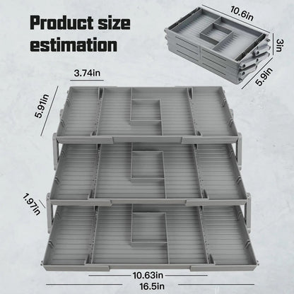3 Tier Collapsible Jewellery Organizer